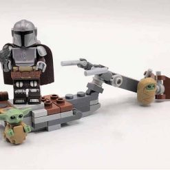 Din Djarin Baby Yoda Speeder Bike Star Wars Mandalorian Minifigures