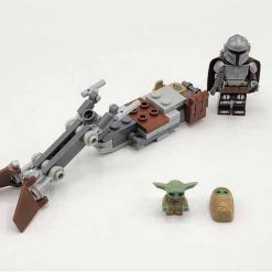 Din Djarin Baby Yoda Speeder Bike Star Wars Mandalorian Minifigures