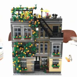 Lion Pub Jiestar 89107 City Street View Ideas Creator Expert Series 5910Pcs Modular Building Blocks Kids Toy Gift JieStar 89107 Lion Pub Modular Street View Building Blocks
