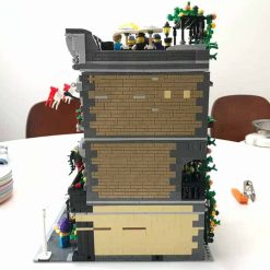 Lion Pub Jiestar 89107 City Street View Ideas Creator Expert Series 5910Pcs Modular Building Blocks Kids Toy Gift JieStar 89107 Lion Pub Modular Street View Building Blocks