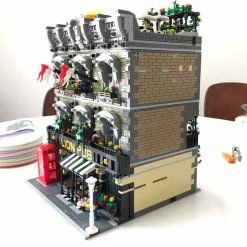 Lion Pub Jiestar 89107 City Street View Ideas Creator Expert Series 5910Pcs Modular Building Blocks Kids Toy Gift JieStar 89107 Lion Pub Modular Street View Building Blocks