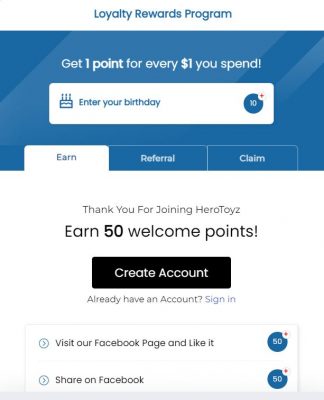 Loyalty Rewards Programe Loyalaty Rewards HeroToyz 1