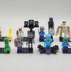 Minecraft Custom MEGA 45 Brick figures Collection Army Kids Toy Gift Minecraft Army Minifigures Kids Toy