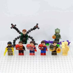 Spider Man No Way Home Marvel 8Pcs Brick Figures Army Collection Kids Toy Gift Spider Man No Way Home Marvel Minifigures Army Kids Toy