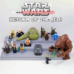 Star Wars Mandalorian Boba Fett Save Han Solo From Jabba The Hut Minifigures Army Kids Toy