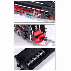 Mould King 12003 QJ Steam Locomotive Train Ideas Creator Series Technic with RC 1552Pcs Building Blocks Kids Toy Mould King 12003 QJ Steam Locomotive Train Ideas Technic RC Building Blocks Kids Toy
