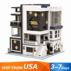Mould King 16043 Art Gallery Novatown City Street View Modular Building Blocks Kids Toy