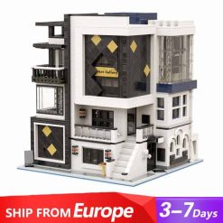 Mould King 16043 Art Gallery Novatown City Street View Modular Building Blocks Kids Toy