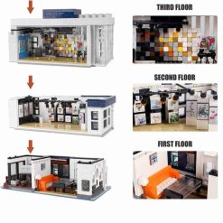 Mould King 16043 Art Gallery Novatown City Street View 3563Pcs Modular Building Blocks Kids Toy Mould King 16043 Art Gallery Novatown City Street View Modular Building Blocks Kids Toy