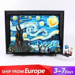 DK 21033 The Starry Night Vincent van Gogh Painting Drawing 21333 Ideas Building Blocks