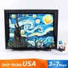 DK 21033 The Starry Night Vincent van Gogh Painting Drawing 21333 Ideas Building Blocks
