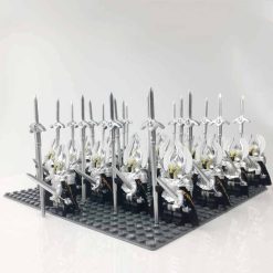 Lord Of The Rings Hobbit Gondor Commander Army 21 Brick Figures Free Horse Kids Toy Gift Lord Of The Rings Hobbit Gondor Commander Army Minifigures Rings of Power Kids Toy