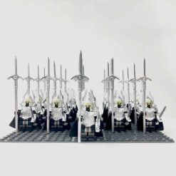 Lord Of The Rings Hobbit Gondor Commander Army 21 Brick Figures Free Horse Kids Toy Gift Lord Of The Rings Hobbit Gondor Commander Army Minifigures Rings of Power Kids Toy