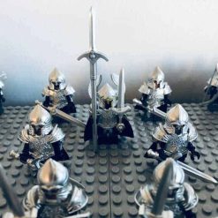 Lord Of The Rings Hobbit Gondor Heavy Army Battalion 75 Brick Figures Free Horses Kids Toy Gift Lord Of The Rings Hobbit Gondor Heavy Army Battalion Minifigures Rings of Power Kids Toy