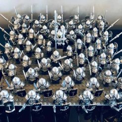 Lord Of The Rings Hobbit Gondor Heavy Army Battalion 75 Brick Figures Free Horses Kids Toy Gift Lord Of The Rings Hobbit Gondor Heavy Army Battalion Minifigures Rings of Power Kids Toy