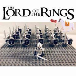 Lord Of The Rings Hobbit Gondor Heavy Sword Infantry Army 21 Brick Figures Free Horse Kids Toy Gift Lord Of The Rings Hobbit Gondor Heavy Sword Infantry Army Rings of Power