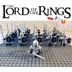 Lord Of The Rings Hobbit Gondor Heavy Spear Infantry Army Brick Figures