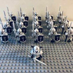 Lord Of The Rings Hobbit Gondor Heavy Spear Infantry Army 21 Brick Figure Free Horse Kids Toy Gift Lord Of The Rings Hobbit Gondor Heavy Spear Infantry Army 21 Brick Figures