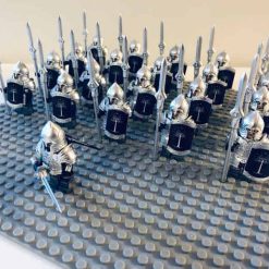 Lord Of The Rings Hobbit Gondor Heavy Spear Infantry Army 21 Brick Figure Free Horse Kids Toy Gift Lord Of The Rings Hobbit Gondor Heavy Spear Infantry Army 21 Brick Figures
