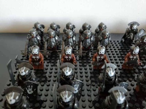 Lord Of The Rings Hobbit Uruk Hai Orc Battalion 85 Brick Figures ...