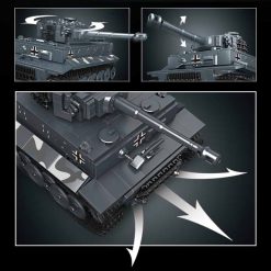 Mould King 20014 Tiger Tank Military World War Technic With Remote Control 800Pcs Building Blocks Kids Toy Gift Mould King 20014 Tiger Tank Military World War With Remote Control Building Blocks