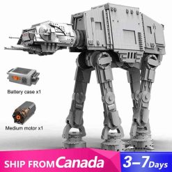 Mould King 21015 AT AT walker Star Wars Mandalorian Motorized Armored Walker Building Blocks Kids Toys