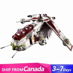 King 8066 Star Wars Republic Gunship LEGO 75309 Ideas Creator Space Ship Building Blocks Kids Toys
