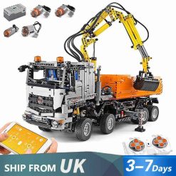 Mould King 19007 Pneumatic Truck Mercedes Benz Motorized Technic Building Blocks Kids Toys