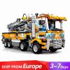 Mould King 19014 Pneumatic Concrete Pump Truck Technic Gear Control Building Blocks