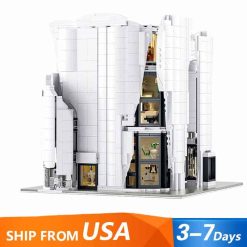 Lisong 88001 Luxury Flagship Store Nova Town City Street View Modular Building Blocks