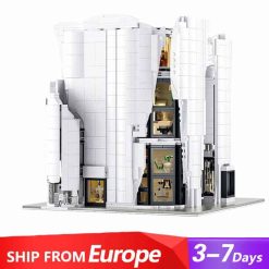 Lisong 88001 Luxury Flagship Store Nova Town City Street View Modular Building Blocks