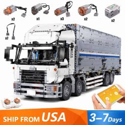 Mould King 13139 Wing Body Truck Container Motorized Technic Building Blocks Bricks Kids Toy
