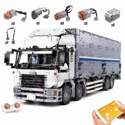 Mould King 13139 Wing Body Truck Container Motorized Technic Building Blocks Bricks Kids Toy