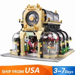 Mould King 16019 Botanical Garden Nova Town City Street View Modular Building Blocks Kids Toy