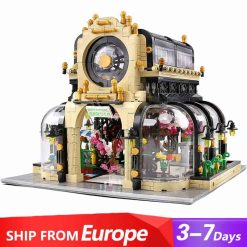 Mould King 16019 Botanical Garden Nova Town City Street View Modular Building Blocks Kids Toy