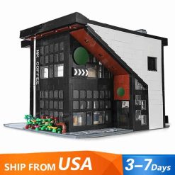 Mould King16036 Modern Cafe Coffee House Novatown City Street View Modular Building Blocks