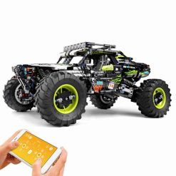 Mould King 18002 Green Hound Buggy Technic Off-Road Truck Motorized Remote Control Building Blocks Bricks Kids Toy