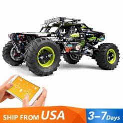 Mould King 18002 Green Hound Buggy Technic Off-Road Truck Motorized Remote Control Building Blocks Bricks Kids Toy