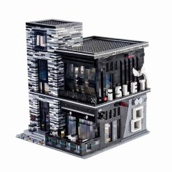 Mould King 16042 The Islet Bar Pub And Restaurant Nova Town City Street View Lights Modular Building Blocks Kids Toy