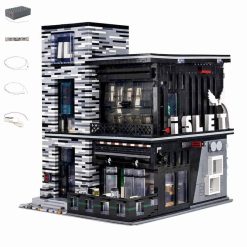 Mould King 16042 The Islet Bar Pub And Restaurant Nova Town City Street View with Lights 3992Pcs Modular Building Blocks Kids Toy Mould King 16042 The Islet Bar Pub And Restaurant Nova Town City Street View Lights Modular Building Blocks Kids Toy