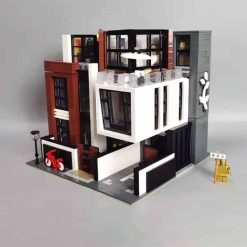 MORK 10204 Cube Brown Modern Villa Nova Town City Modular Building Blocks