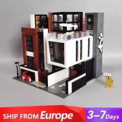 MORK 10204 Cube Brown Modern Villa Nova Town City Modular Building Blocks
