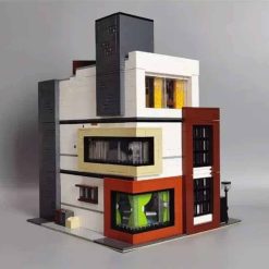 MORK 10204 Cube Brown Modern Villa Nova Town City Street View 3591Pcs Modular Building Blocks Kids Toy MORK 10204 Cube Brown Modern Villa Nova Town City Modular Building Blocks