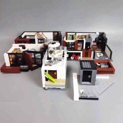 MORK 10204 Cube Brown Modern Villa Nova Town City Street View 3591Pcs Modular Building Blocks Kids Toy MORK 10204 Cube Brown Modern Villa Nova Town City Modular Building Blocks