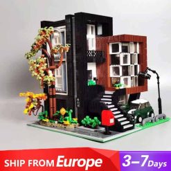 MORK 10205 Modern Villa Nova Town City Street View Modular Building Blocks Kids Toy