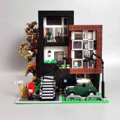 MORK 10205 Modern Villa Nova Town City Street View with Lights 3300Pcs Modular Building Blocks Kids Toy MORK 10205 Modern Villa Nova Town City Street View Modular Building Blocks Kids Toy