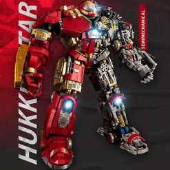 Marvel MK44 Hulkbuster Armor K-BOX K10513 Semi Mechanical with Lights 4183Pcs Building Blocks Kids Toys Marvel MK44 Hulkbuster Armor K-BOX K10513 Semi Mechanical See through Building Blocks Kids Toys