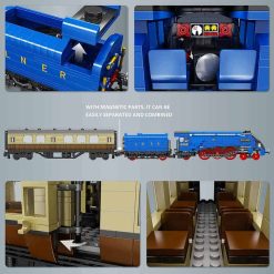 Mould King 12006 Pacifics Mallard Railways Train A4 Class Locomotive Technic with RC 2139Pcs Building Blocks Kids Toy Mould King 12006 Pacifics Mallard Railways Train A4 Class Locomotive Technic with RC Building Blocks