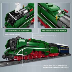 Mould King 12007 German BR18 201 Express Train Locomotive Technic with RC 2348Pcs Building Blocks Kids Toy Mould King 12007 German BR18 201 Express Train Locomotive Technic with RC Building Blocks