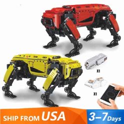 Mould King 15067 15066 Robot Dog Technic MK Dynamics Motorized RC Building Blocks Kids Toy